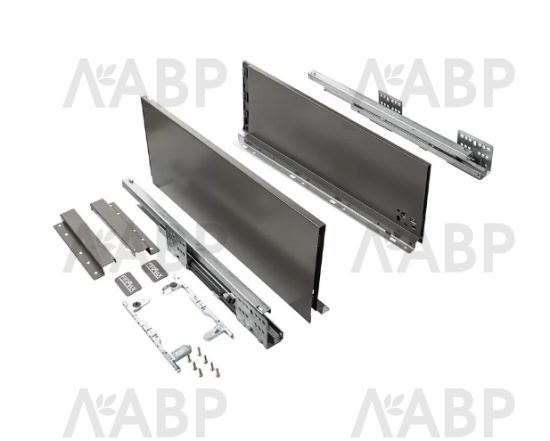 Firmax Smartline ящик 199*350мм, доводчик, 35кг, серый/FRM0735.043/199 / 09940 / оптом и в розницу / мебельная фурнитура "ЛАВР"