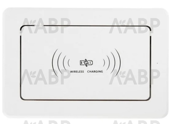 удлинитель врезной, беспровод. зарядка, 2*USB белый/LK-DMS-742 / 16575 / оптом и в розницу / мебельная фурнитура "ЛАВР"