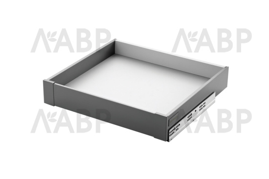 передняя панель алюминиевая для внутреннего ящика 80*1800мм, серый / 09604 / оптом и в розницу / мебельная фурнитура "ЛАВР"