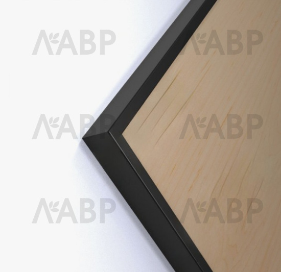 фасадный профиль 18 мм прямой врезной, черный 2,9м  анодированный KF-18 (40)  / 43033 / оптом и в розницу / мебельная фурнитура "ЛАВР"