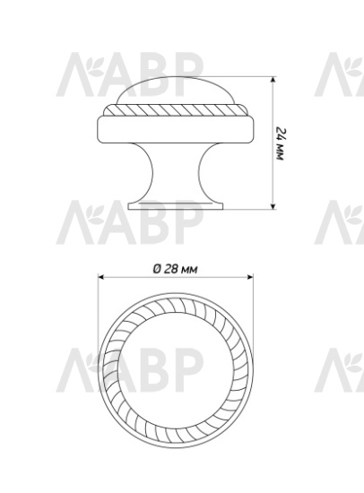 Ручка кнопка ZA0460 Laurus DAN античный никель / 69593 / оптом и в розницу / мебельная фурнитура "ЛАВР"