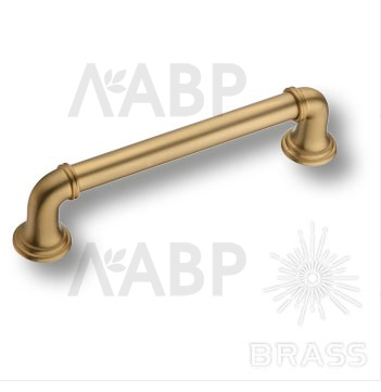 Brass 4680 0128 GB-GB ручка скоба модерн, матовая латунь 128 мм / 39701 / оптом и в розницу / мебельная фурнитура "ЛАВР"