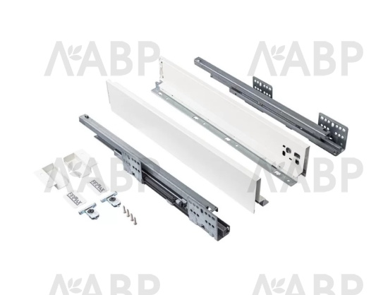 Firmax Smartline ящик 84*400мм, доводчик, 35кг, белый/FRM0740.007/84 / 09976 / оптом и в розницу / мебельная фурнитура "ЛАВР"