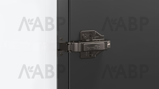 петля 4-х шарнирная Боярд H913A/BN EVO без пружины для алюм.профиля, черный никель /H913A/BN / 711251 / оптом и в розницу / мебельная фурнитура "ЛАВР"