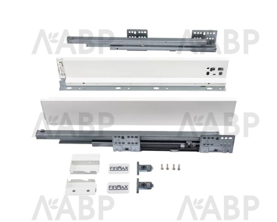 Firmax Smartline ящик 84*400мм, доводчик, 35кг, белый/FRM0740.007/84 / 09976 / оптом и в розницу / мебельная фурнитура "ЛАВР"