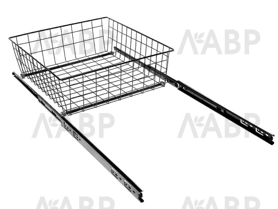 SIBO ECO корзина сетчатая 568*475*200мм шарик, черный/SB600/200-BL/SHB/set / 25904 / оптом и в розницу / мебельная фурнитура "ЛАВР"