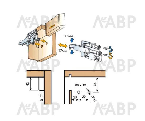Заглушка декоративная для навеса Strong правая, белая / 13191 / оптом и в розницу / мебельная фурнитура "ЛАВР"