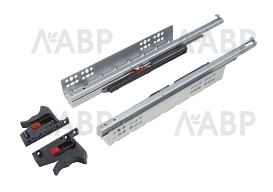 направляющие Laurus PRO 100% скрытого монтажа с доводчиком 450 мм  / 509239 / оптом и в розницу / мебельная фурнитура "ЛАВР"