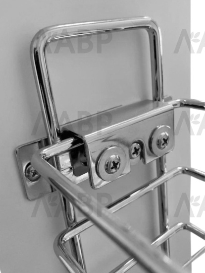 Бутылочница 200мм универсальная с доводчиком БЕЗ направляющих, хром Kalibra / 25484 / оптом и в розницу / мебельная фурнитура "ЛАВР"