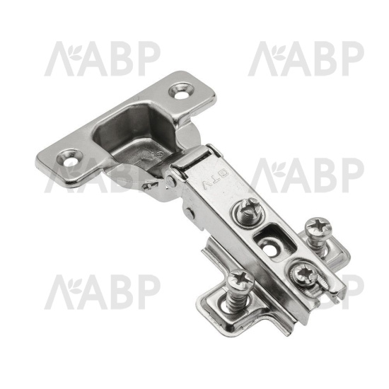 петля GTV накладная, h=2мм,slide-on, с еврошурупом(250шт)/ZP-BICN092ZE / 11396 / оптом и в розницу / мебельная фурнитура "ЛАВР"