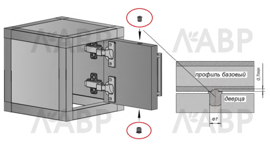 ЛОФТ фиксатор пружинный, латунь, сталь / 78029 / оптом и в розницу / мебельная фурнитура "ЛАВР"