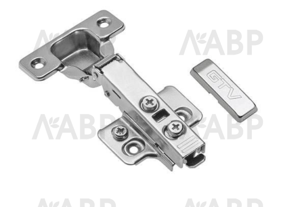 петля GTV накладная SOLID, 3D, доводчик, clip-on,без еврош(100шт)/ZM-DCHC09-3DBEO / 11226 / оптом и в розницу / мебельная фурнитура "ЛАВР"
