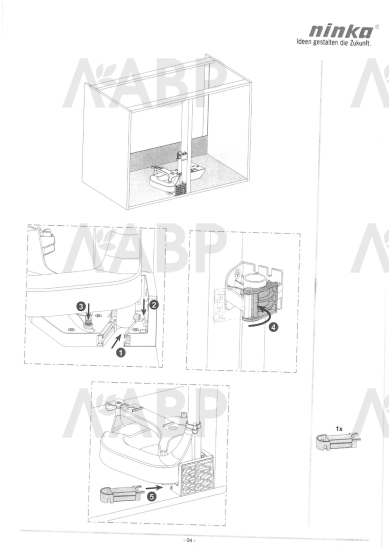 система сортировки и хранения Ninka Vector в базу 900/450, карусель1/2, левая /9600.09.20210 / 16441 / оптом и в розницу / мебельная фурнитура "ЛАВР"
