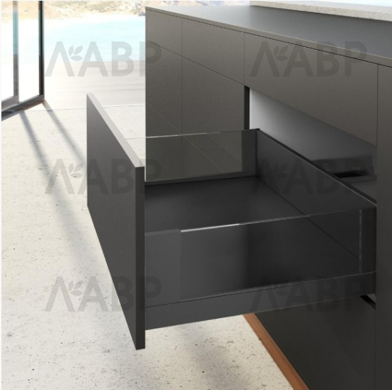 Хеттих/AvanTech You Inlay ящик 100% выдвижения 187*450мм, антрацит, БЕЗ направл new /9382020 / 97883 / оптом и в розницу / мебельная фурнитура "ЛАВР"