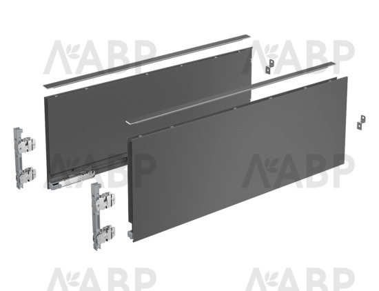 Выдвижной ящик AvanTech You 187*450мм, БЕЗ направляющих антрацит 9255346 Hettich / 37970 / оптом и в розницу / мебельная фурнитура "ЛАВР"
