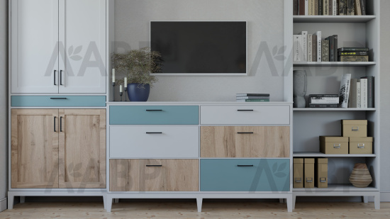 ручка скоба Laurus PRO ZA2328 192мм черный матовый MBK / 39511-3 / оптом и в розницу / мебельная фурнитура "ЛАВР"
