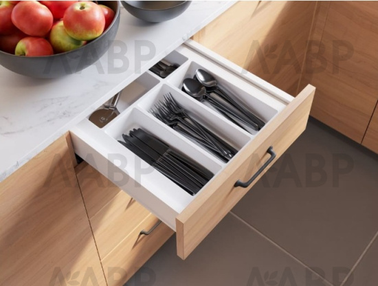 ящик GTV MODERN BOX PRO 84*550мм, доводчик, 40кг, белый/PB-MBPRO-KPL550A1 / 509040 / оптом и в розницу / мебельная фурнитура "ЛАВР"