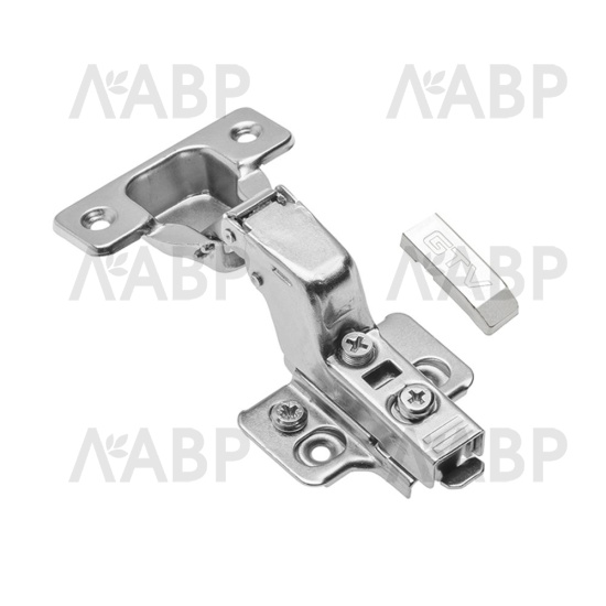 петля GTV вкладная SOLID, 3D, доводчик, clip-on,с еврош(100шт)/ZM-DCHC07-3DZEO / 11230 / оптом и в розницу / мебельная фурнитура "ЛАВР"