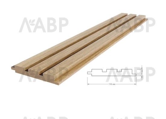 панель модульная МДФ 16*116*2800 дуб сонома+черный / 35281 / оптом и в розницу / мебельная фурнитура "ЛАВР"