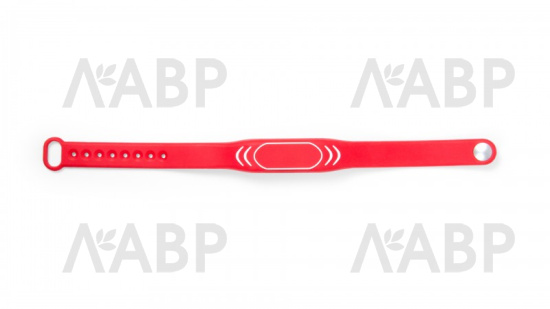карта-браслет для электронного замка CLUB Z602, красный (10) /KL02.RED / 701009 / оптом и в розницу / мебельная фурнитура "ЛАВР"