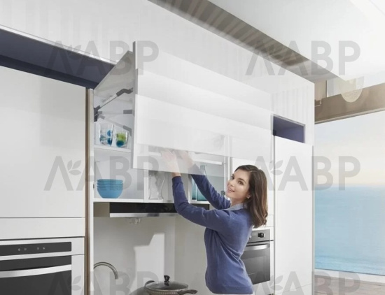 подъемный механизм для складного фасада DTC TOP STAY ST 800-879мм/5,8-9,6кг, белый/DTCST06.007/2 / 06150 / оптом и в розницу / мебельная фурнитура "ЛАВР"