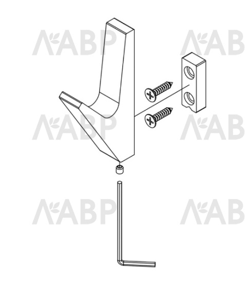 крючок HK5909 Laurus черный матовый / 07243 / оптом и в розницу / мебельная фурнитура "ЛАВР"