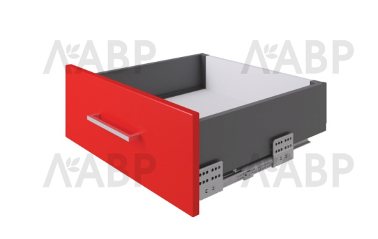 СТАРТ выдвижной ящик  с доводчиком, тонкий 147 мм, графит /SB19GRPH.1/550 / 709591 / оптом и в розницу / мебельная фурнитура "ЛАВР"