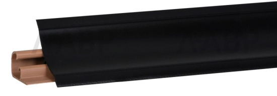 Плинтус для столешниц LB-23 черный матовый 3,0м 231-605 Korner / 53144 / оптом и в розницу / мебельная фурнитура "ЛАВР"