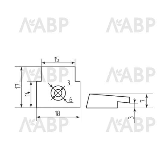 Зеркалодержатель пластик белый / 13080 / оптом и в розницу / мебельная фурнитура "ЛАВР"
