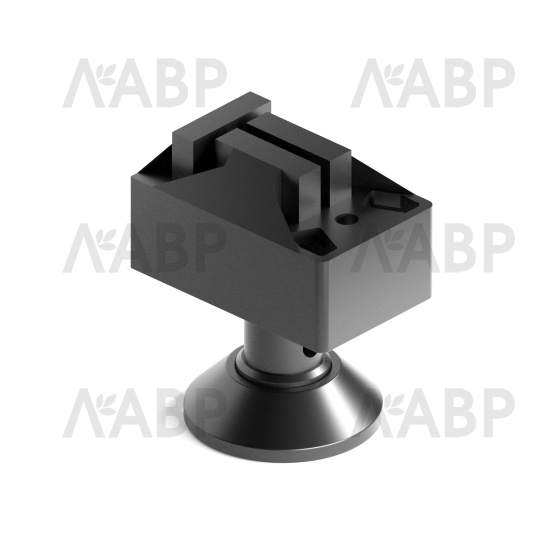 стеллаж/STELLA регулируемая опора черный матовый / ST0012.VS000.BKSPC.QC / 41043 / оптом и в розницу / мебельная фурнитура "ЛАВР"