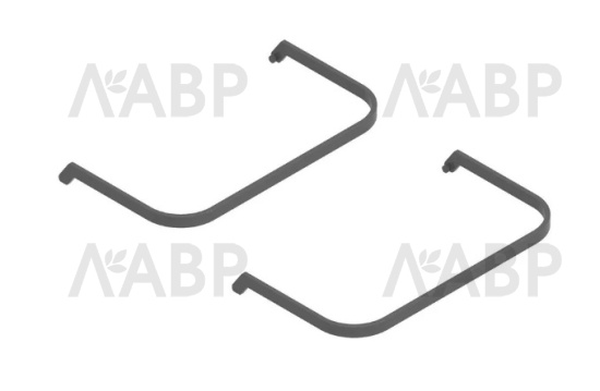 ручка для ведер 7л/9л, пластмасса графит/ТE22.6580.05.007 / 16568 / оптом и в розницу / мебельная фурнитура "ЛАВР"