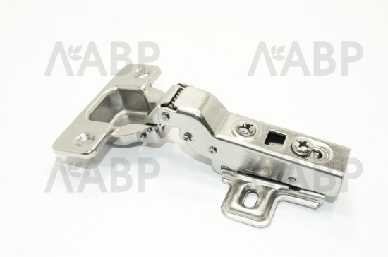 Петля мебельная полунакладная Clip-on H=0мм с доводчиком Laurus / 11173 / оптом и в розницу / мебельная фурнитура "ЛАВР"