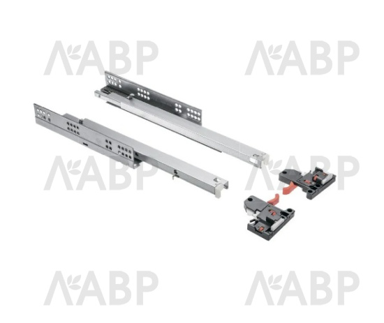 направляющие скрытого монтажа GTV MODERN SLIDE PRO 48*550мм, довод, 30кг(10шт)/PB-3D0SHX18-550-PRO / 09771 / оптом и в розницу / мебельная фурнитура "ЛАВР"
