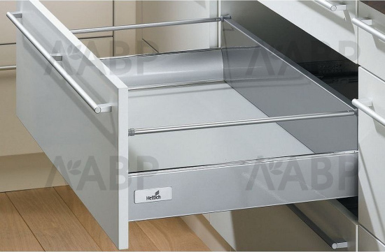 Круглый рейлинг для ящика InnoTech 420мм серый 1063675 Hettich / 37206 / оптом и в розницу / мебельная фурнитура "ЛАВР"