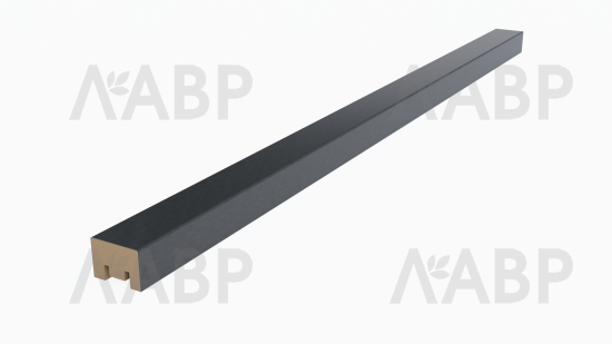 рейка интерьерная МДФ 22*30*2800 графит / 35192 / оптом и в розницу / мебельная фурнитура "ЛАВР"