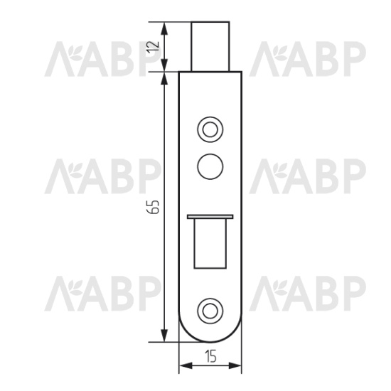 Шпингалет мебельный сталь / 02021 / оптом и в розницу / мебельная фурнитура "ЛАВР"