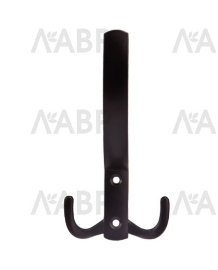 Крючок мебельный трехрожковый матовый черный K2346 TDM / 07157 / оптом и в розницу / мебельная фурнитура "ЛАВР"