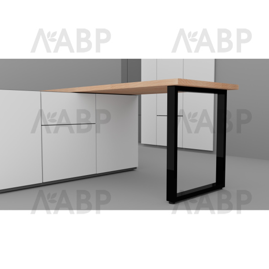 Опора мебельная для столов П-образная 495х720мм черная ЭКОНОМ / 10334 / оптом и в розницу / мебельная фурнитура "ЛАВР"