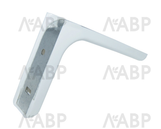 консоль с пласт. накладкой, 240 мм  (237х143х35) белая до 20 кг / К (50) / 13115-1 / оптом и в розницу / мебельная фурнитура "ЛАВР"