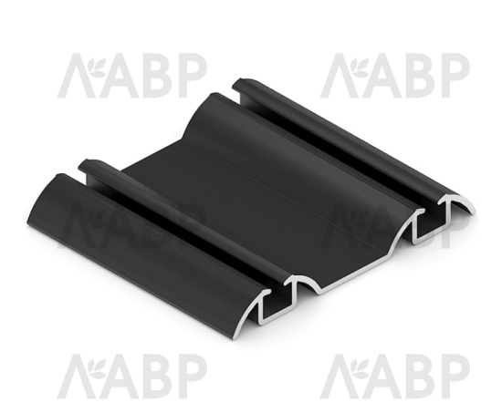 Направляющая нижняя черный матовый 5,4м для шкафов купе Aristo / 22419 / оптом и в розницу / мебельная фурнитура "ЛАВР"