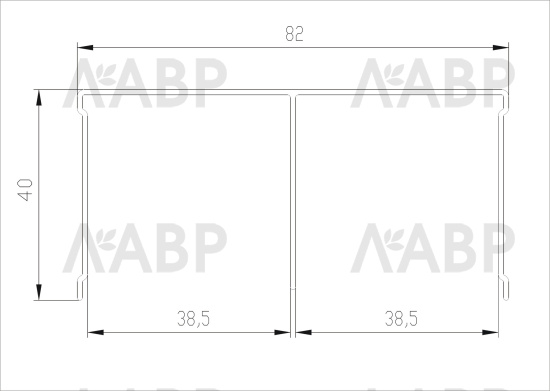 Аристо ЭКО//черный матовый направляющая верхняя  (5,4м) /AE0492.VP540.BKSPC.CJ / 92326 / оптом и в розницу / мебельная фурнитура "ЛАВР"
