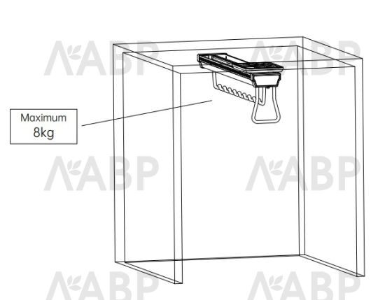 Nuomi/выдвижная штанга для одежды 92*460*126mm Ralphie, серый / 6111300 / 86027 / оптом и в розницу / мебельная фурнитура "ЛАВР"