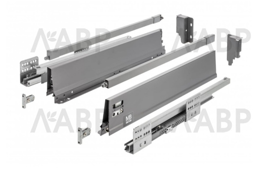 ящик GTV MODERN BOX PRO 135*300мм, доводчик, 40кг, антрацит/PB-MBPRO-KPL300B / 509029 / оптом и в розницу / мебельная фурнитура "ЛАВР"