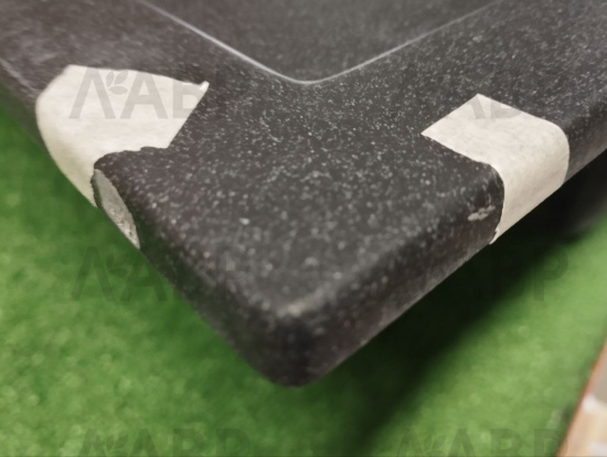 мойка кварцевая Tolero R-109 уголь 620*500*170мм (дефект) / 62832-1 / оптом и в розницу / мебельная фурнитура "ЛАВР"