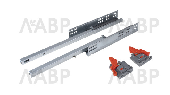 направляющие 80% скрытого монтажа push-open 350 мм /DB8786Zn/350 (10) / 709641-1 / оптом и в розницу / мебельная фурнитура "ЛАВР"