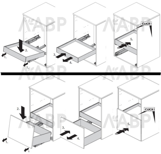 Хеттих/AvanTech You* комплект механизма для синхронизации открывания ящиков SYNCHRO ACCESS /9345018 / 97688 / оптом и в розницу / мебельная фурнитура "ЛАВР"