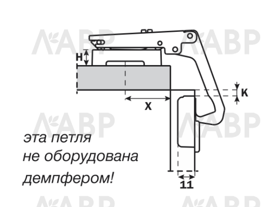Петля мебельная угловая Silentia 270 градусов с доводчиком 329.19.700 Salice / 49716 / оптом и в розницу / мебельная фурнитура "ЛАВР"