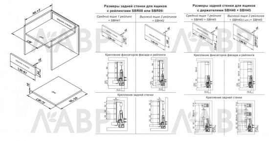 СТАРТ рейлинг прямоугольный 350мм Боярд графит, SBR09/GRPH/350 / 709421-2 / оптом и в розницу / мебельная фурнитура "ЛАВР"