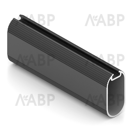 Аристо/* штанга овальная ELIPS 15х30, с пазом под демпфер, L= 5650, черный матовый / 92076 / оптом и в розницу / мебельная фурнитура "ЛАВР"