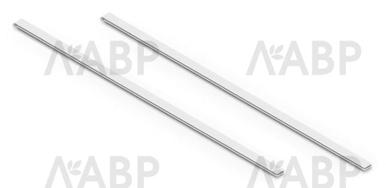 Декоративная заглушка на кронштейн правая+левая 420мм белая для гардеробной системы Aristo / 48044 / оптом и в розницу / мебельная фурнитура "ЛАВР"